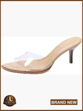 Suede Peep Toe Mule Pumps Slip On Heels Party Wedding Evening Shoes